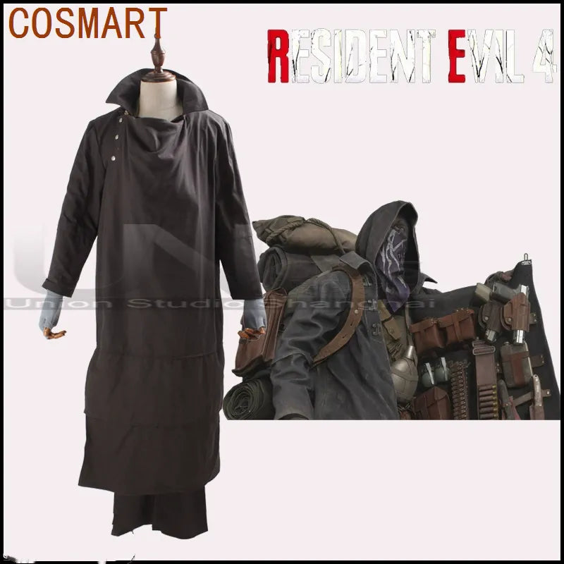 Resident Evil 4 Remake Merchant Men Cosplay Costume