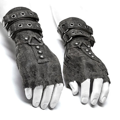 Steampunk Fingerless Riding Gloves for All.