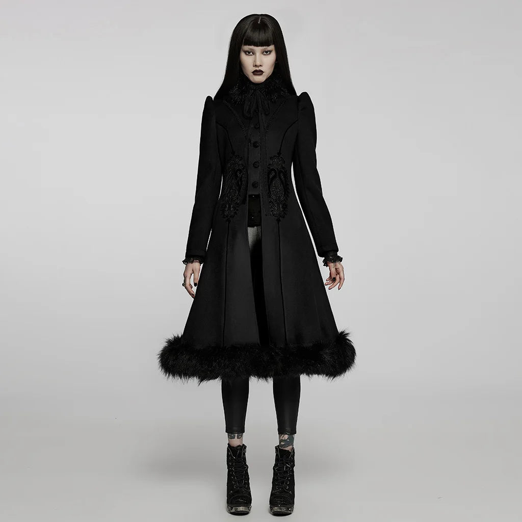 Goth Gorgeous Faux Wool Coat