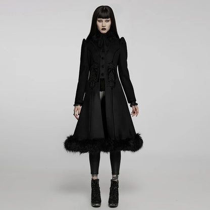 Goth Gorgeous Faux Wool Coat