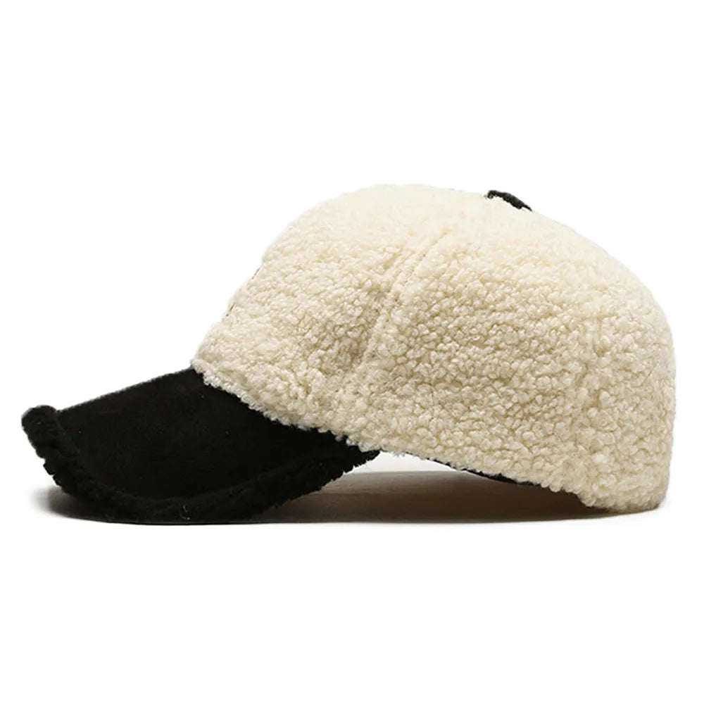 Baseball Cap For Women & men Warm Plush