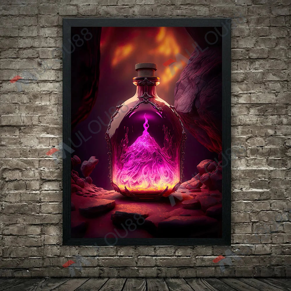 Witch's Elixir: Love & Immortality Canvas Art