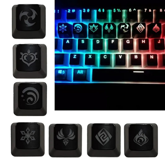 1PC Custom Genshin Keycap OEM Profile ABS