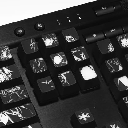 Anime Custom Coated Mechanical Keyboard