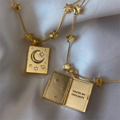 Moonlit Memories Pendant Necklace for Lovers