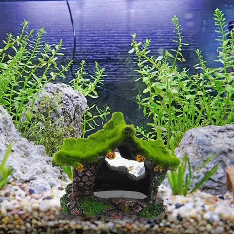 Aquarium Decoration House Cave Decoration Tank