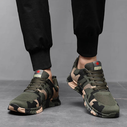 Camouflage Color Flat Casual Shoes