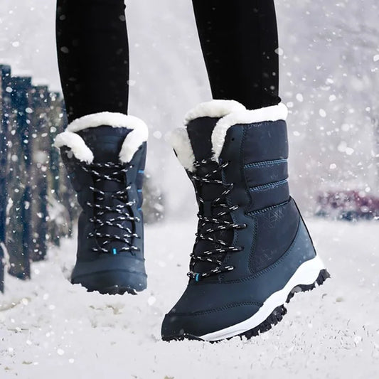 ChicWarm Waterproof Winter Ankle Platform Boots