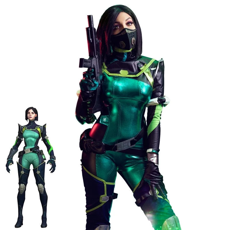 Viper Costume Green Women Combat Uniform