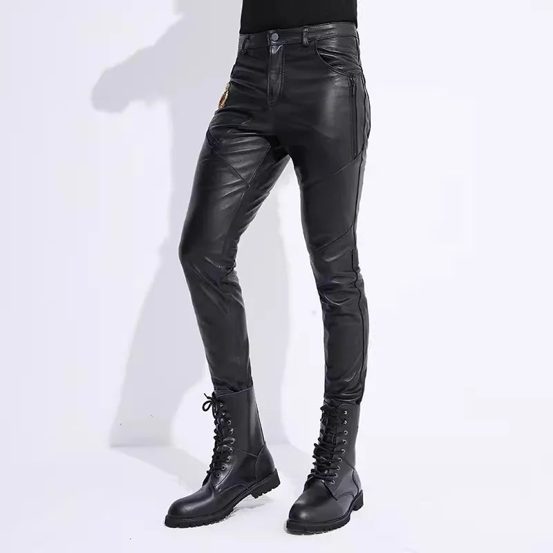 Windproof Leather Pants