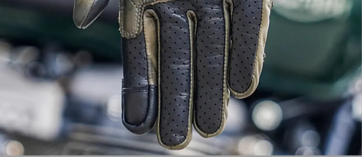 Retro Racer Touchscreen Gloves - Spring & Summer