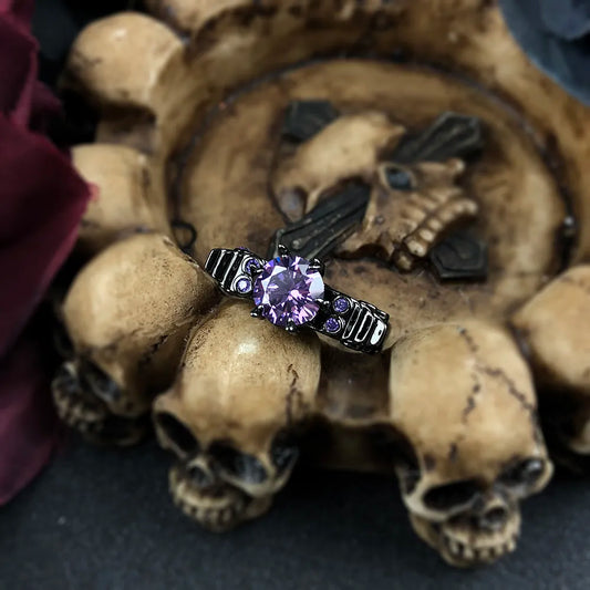 Retro Punk Skull Gothic Ring For Women