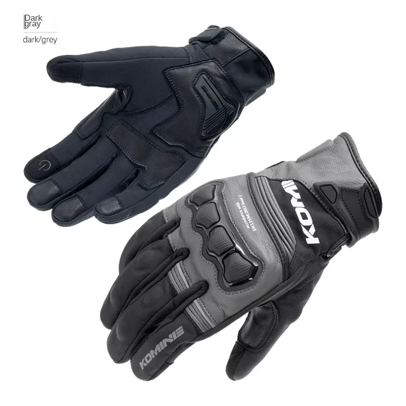 KOMINE GK-856 Windproof Sheepskin Moto Gloves
