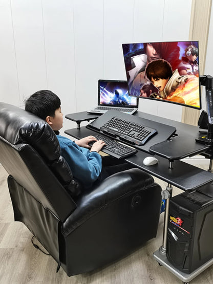 Household folding sit-stand desk