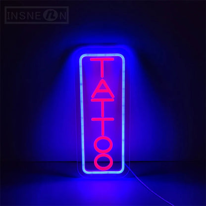 Neon Vibe: LED Tattoo Art Wall Light Decor
