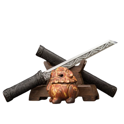 Ink Dragon Short Blade: Elegance in Motion
