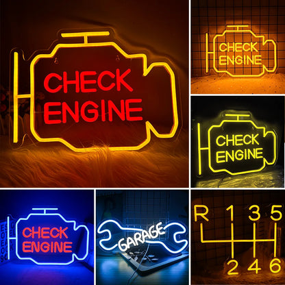 Check Engine Neon Sign Led Light