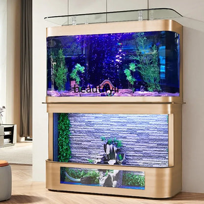 Aquarium Turtle Box Change Water Ecological Glass Landscaping