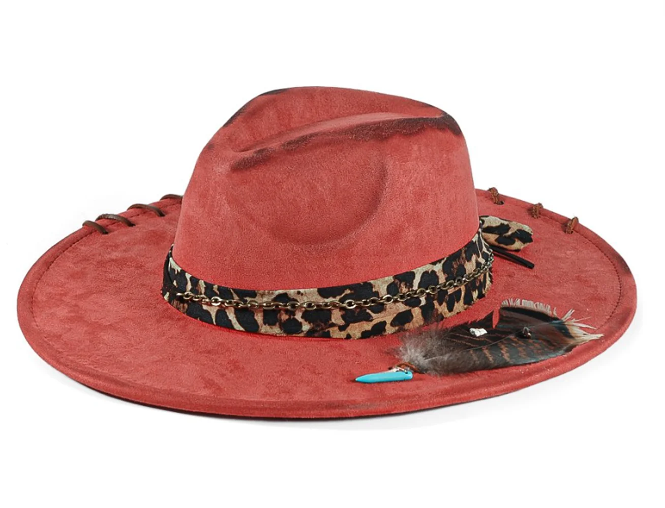 Handmade Suede Fedora Hat — Vintage Jazz