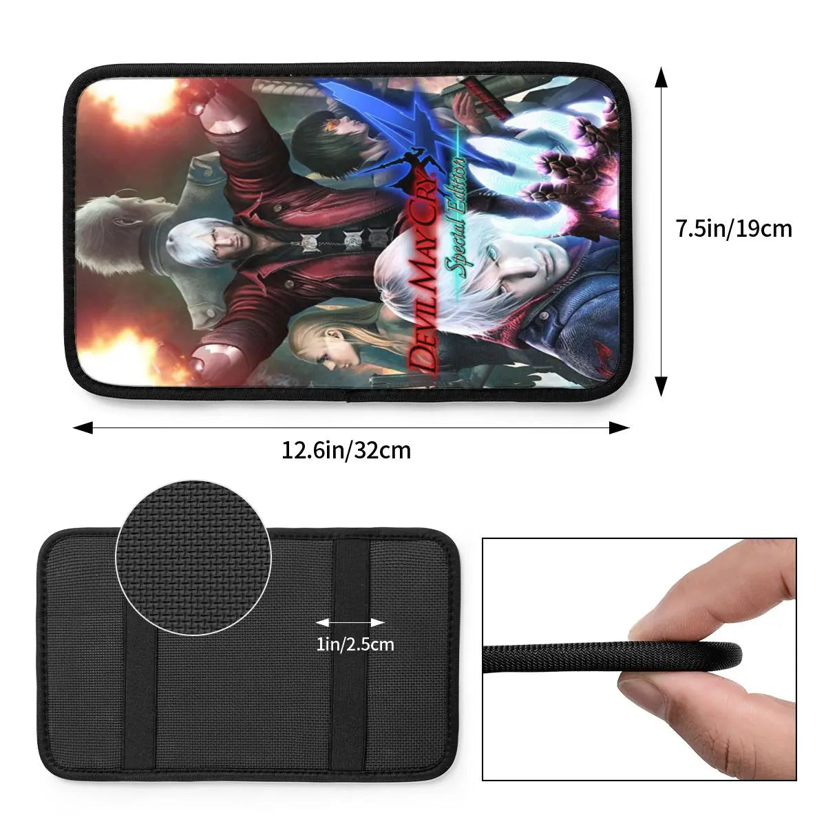 D-Devil Armrest Mat: Gaming Style for Drivers