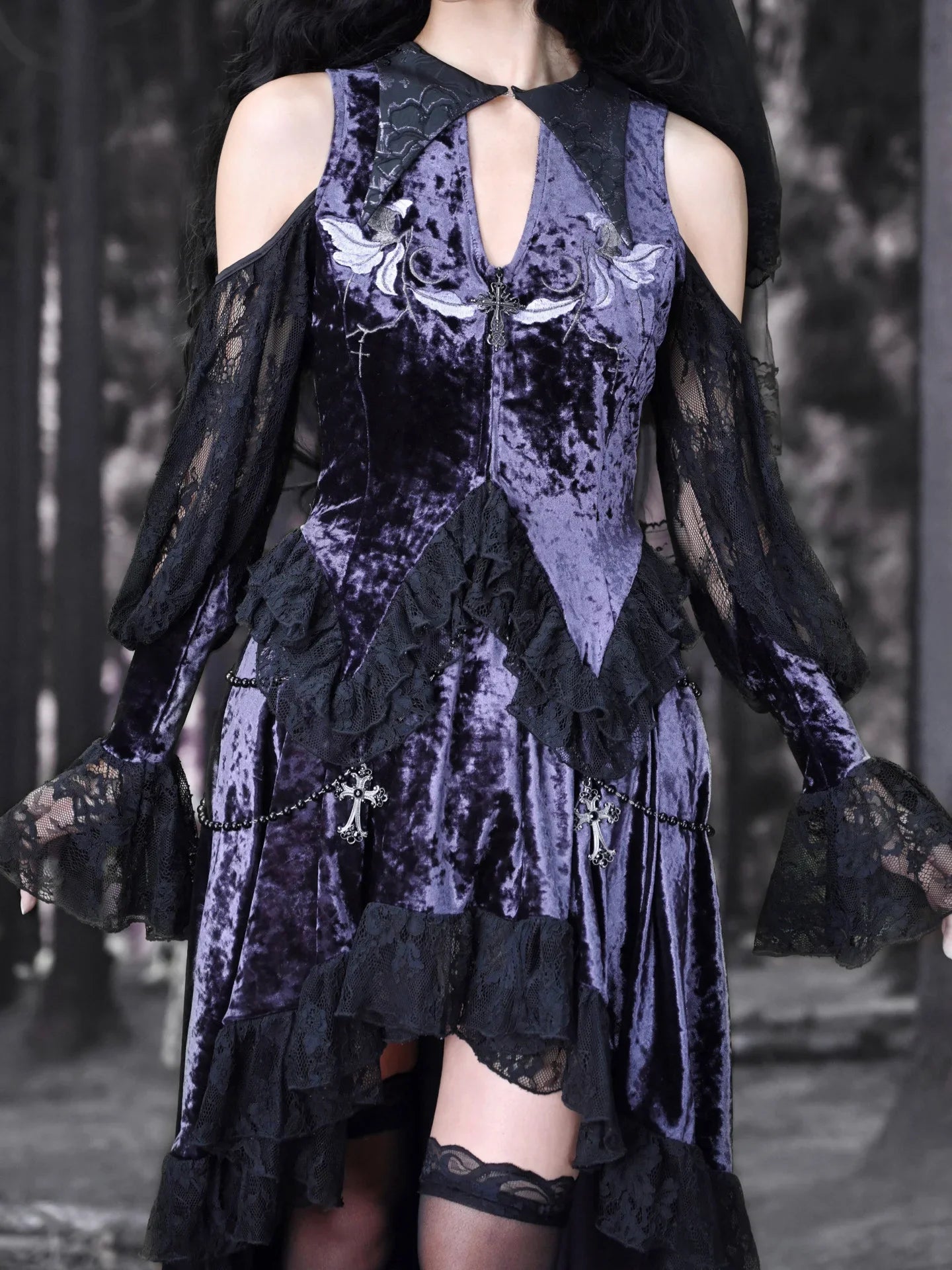 Gothic Long Sleeve Blouse Fashion