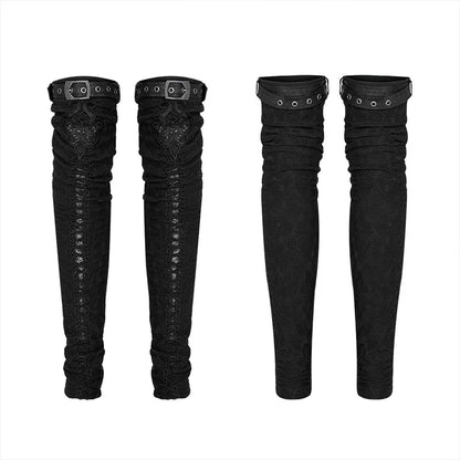 PUNK RAVE Embroidered Leg Warmers