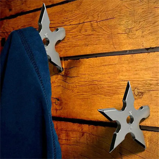 Ninja Star Coat Hook - Stylish Wall Organizer