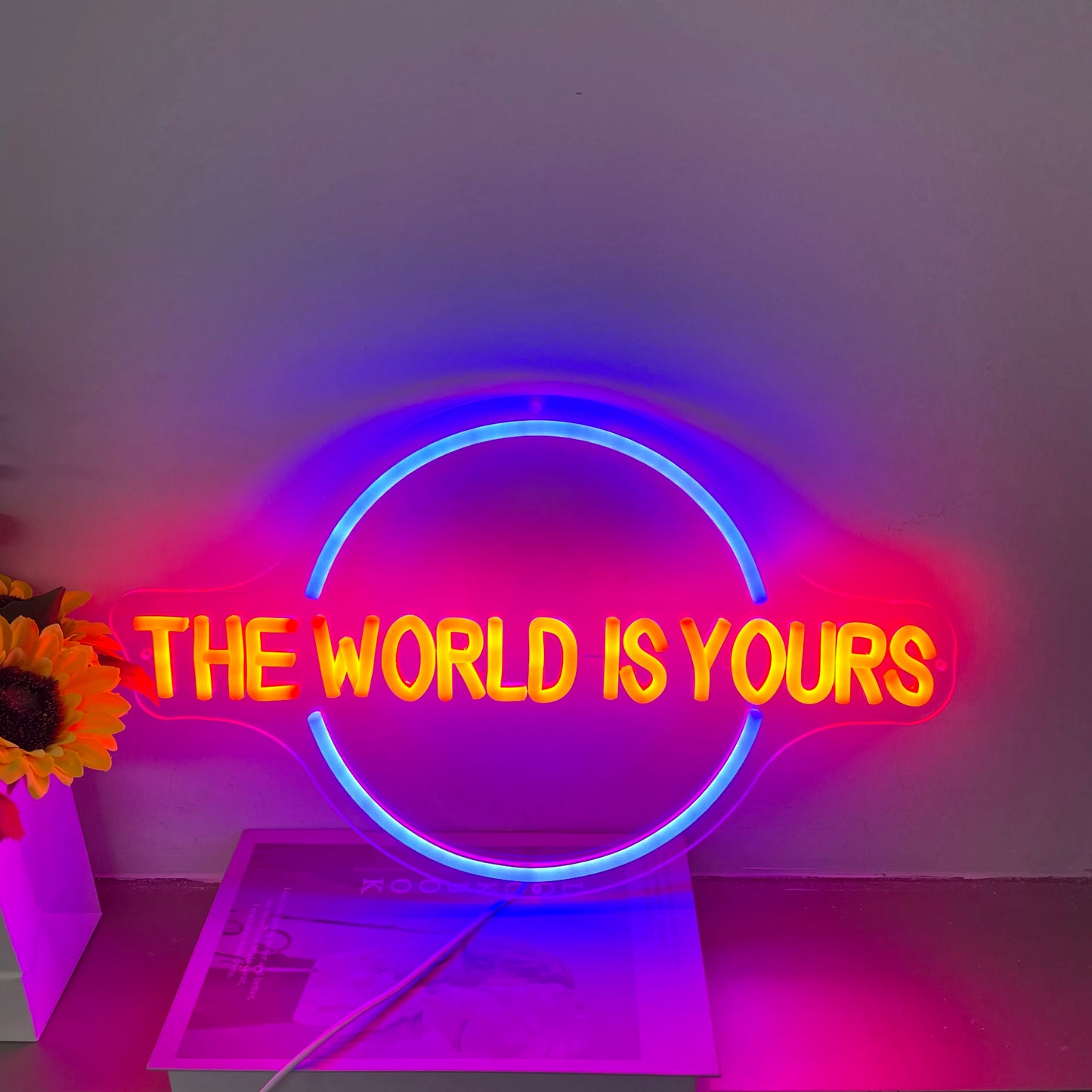 The World Is Yours Neon Sign