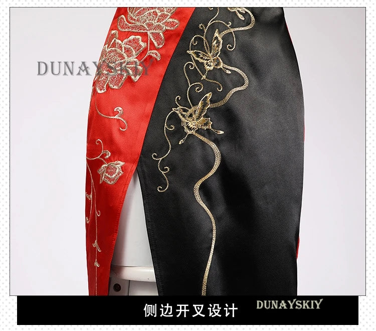 Ada Wong Evil Cheongsam Cosplay Costume Set