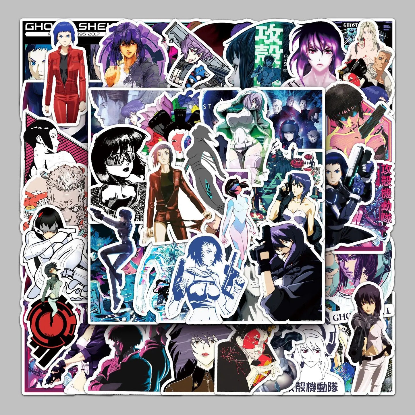 Ghost in the Shell Anime Stickers - 51 PCS Set