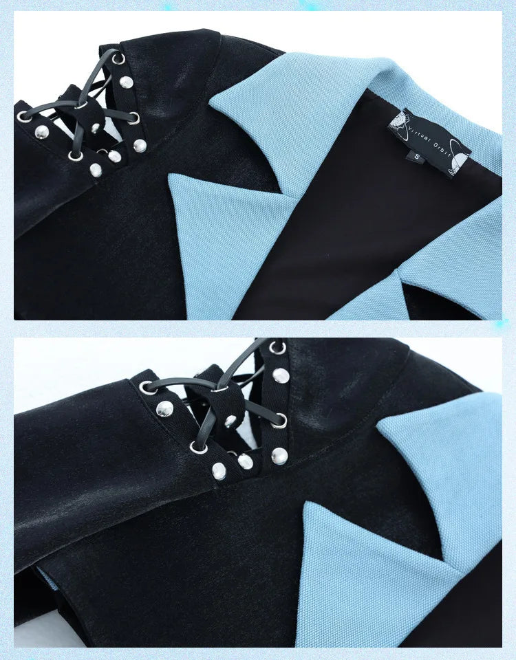 Mystic Charm: Y2K Noir Blazer for Enchanted Nights