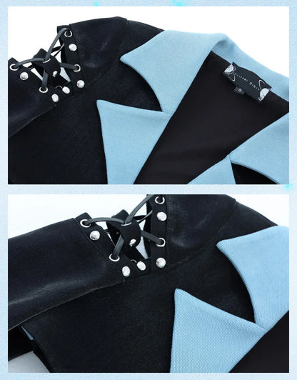 Mystic Charm: Y2K Noir Blazer for Enchanted Nights