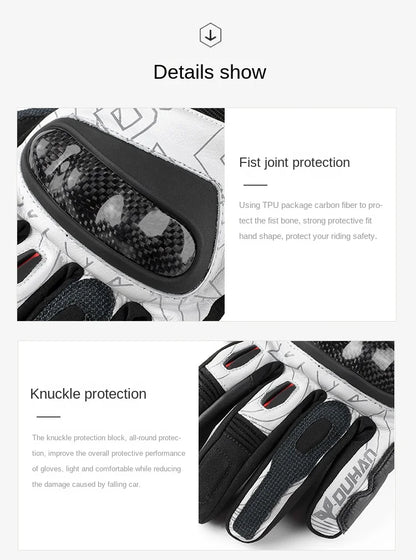 DUHAN W2 All-Weather Motorcycle Gloves Unisex