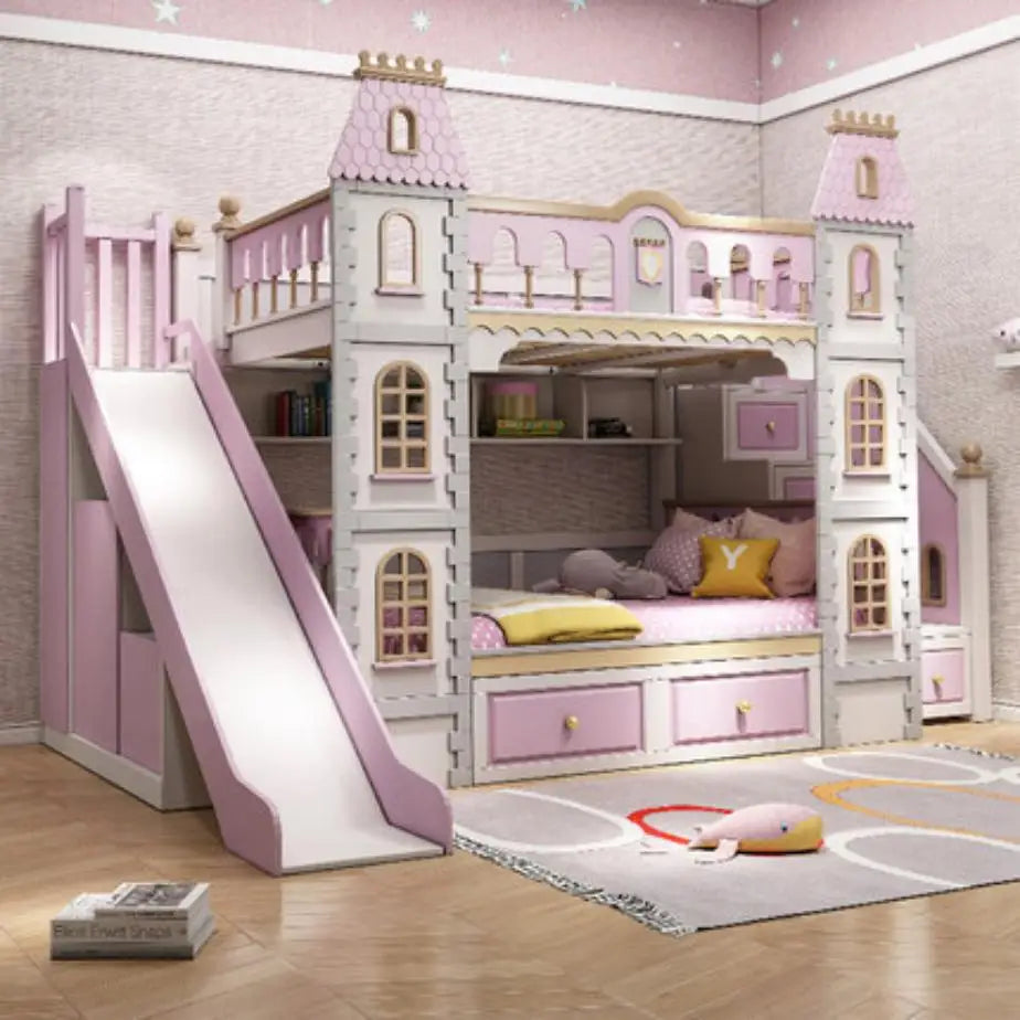 upper and lower beds two-story princess dream castle