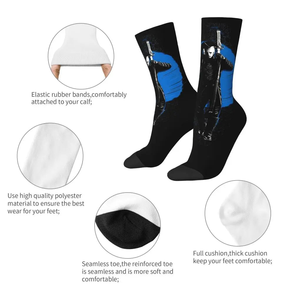 Edgy Vergil Kawaii Anti-Skid Winter Socks