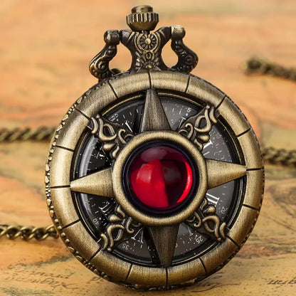 Elegance in Time: Vintage Quartz Pocket Watch Necklace