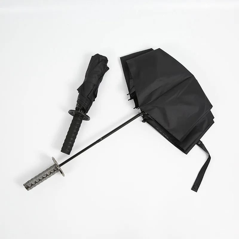 Katana Shield: Samurai Windproof Folding Umbrella