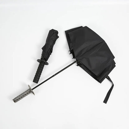 Katana Shield: Samurai Windproof Folding Umbrella