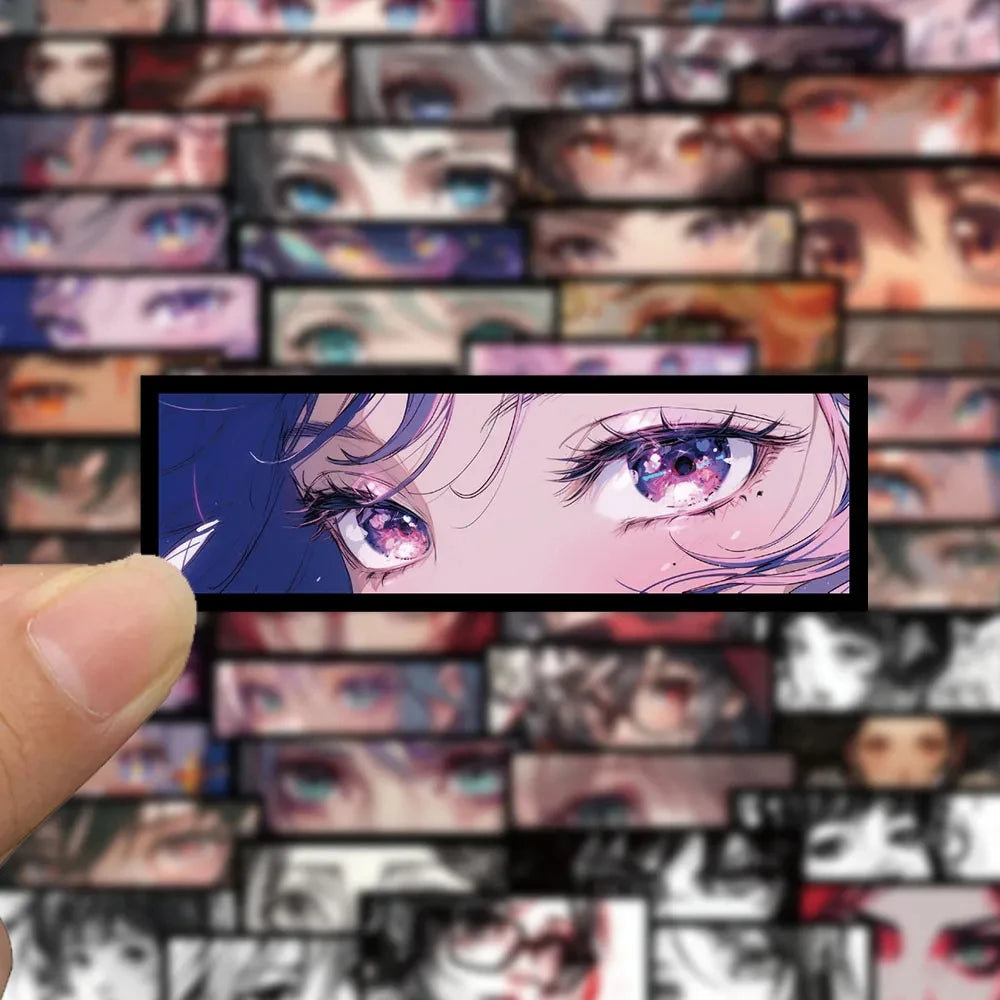 10/30/50PCS Anime Girls Eyes Stickers