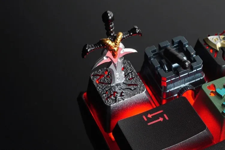 Frostmourne Metal Keycap Light Transmission