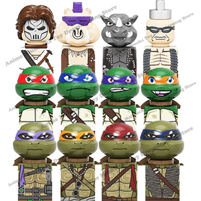 TMNT Mini Action Toy Figures Ninja Turtle Bricks