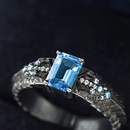 Vergil's Elegance: Bliss Blue Ring