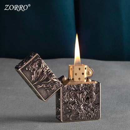 ZORRO Lux Fox Armor Kerosene Lighter Sculpture
