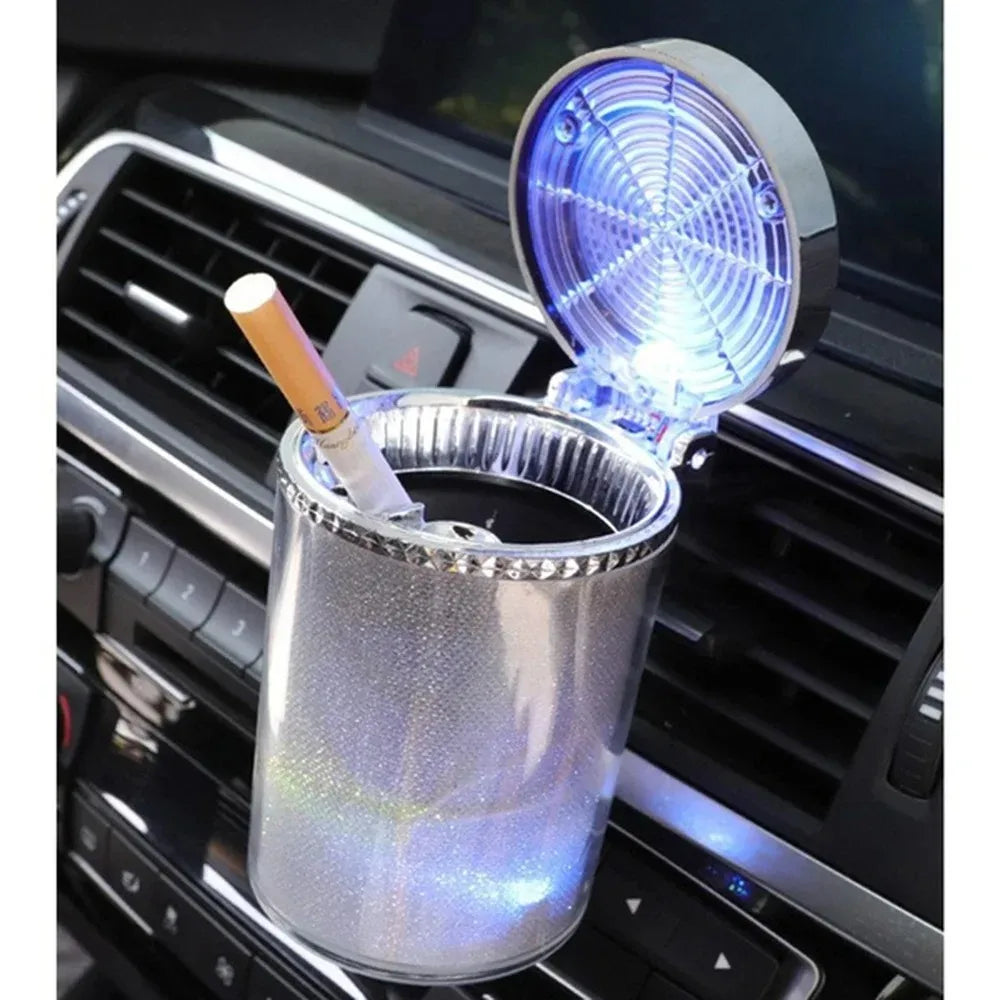 LED Glowsmith: Smokeless Car Ashtray Delight