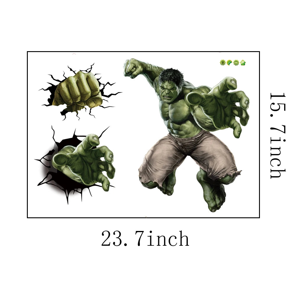 Heroic Wall Stickers - Marvel Vinyl Decor for Kids