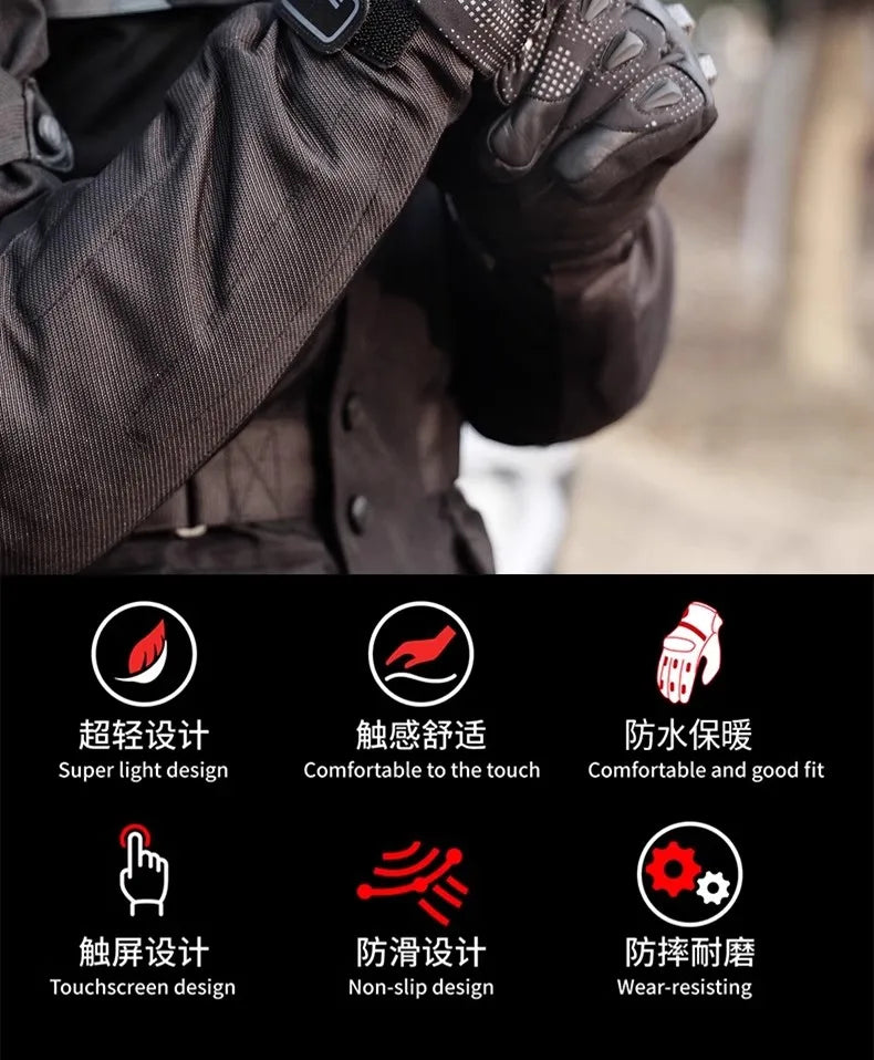 DURACOLD Reflective Sheepskin Riding Gloves