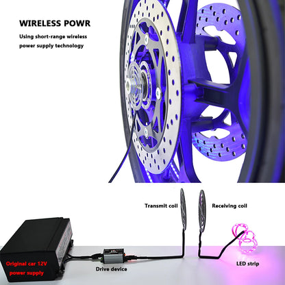 MotoGlow Hub Light - Colorful LED Wheel Lamp