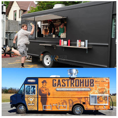 Fast Food Cart Coffee Ice Cream Mobile Kitchen Food Truck