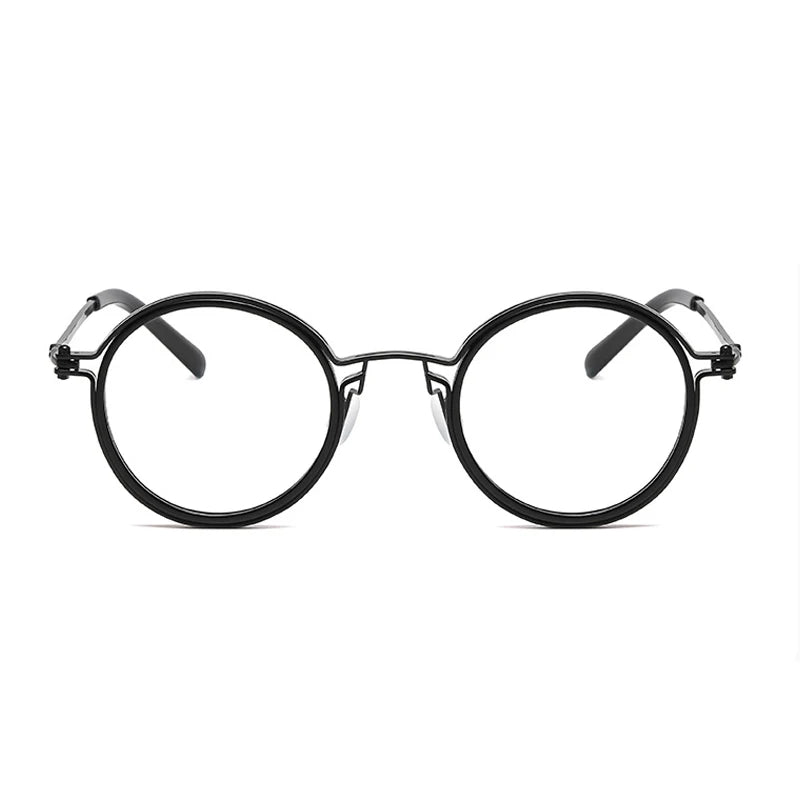 Round frame Retro Progressive Photochromic Reading Glasses