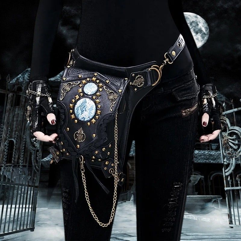 Fashion Gothic Leather Shoulder Crossbody Messenger Bags